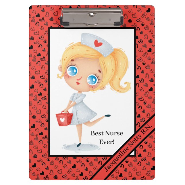 Best Nurse Ever Clipboard (Front)