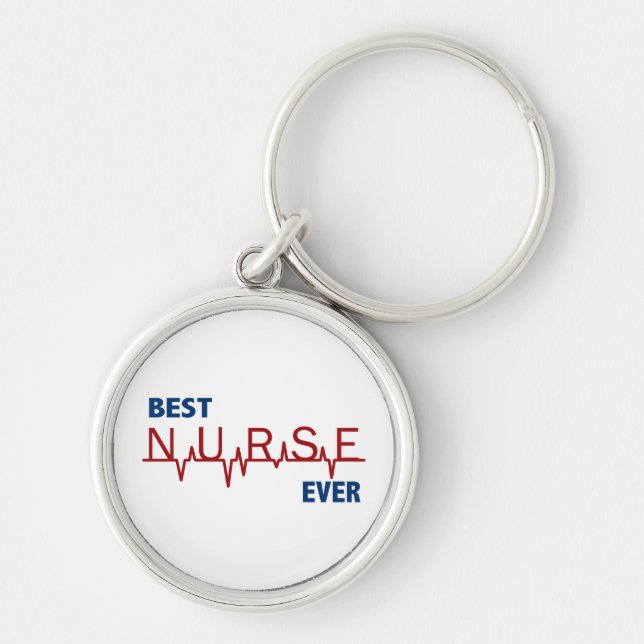 Best Nurse Ever Key Ring (Front)