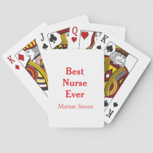 Best nurse ever medical professional paramedical d playing cards