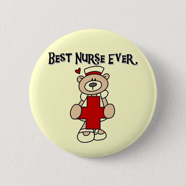 Best Nurse Ever T-shirts and Gifts 6 Cm Round Badge (Front)
