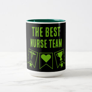 Best Nurse Team Two-Tone Coffee Mug