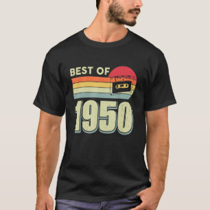 Best Of 1950 Vintage Retro Cassette Tape 72nd Birt T-Shirt