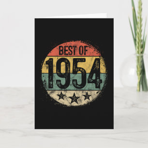 Best Of 1954 71st Birthday Gifts For Men Women 71 Card