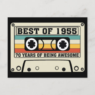 Best of 1955 70 years of being awesome  holiday postcard