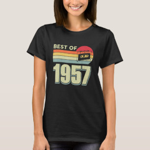 Best Of 1957 Vintage Retro Cassette Tape 65th Birt T-Shirt