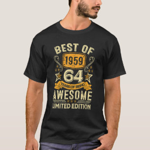Best Of 1959 64 Years Old 64th Birthday For Me T-Shirt