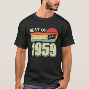 Best Of 1959 Vintage Retro Cassette Tape 63rd Birt T-Shirt