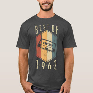 Best Of 1962 60 Year Old Gifts Cassette Tape 60th  T-Shirt