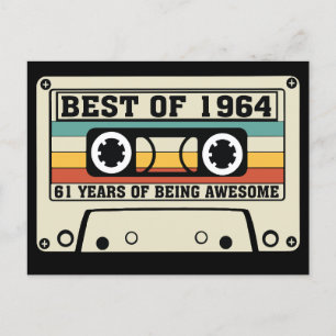 Best of 1964 61 years of being awesome holiday postcard