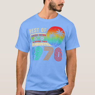 Best Of 1970 52nd Birthday Vintage Cassette Limite T-Shirt