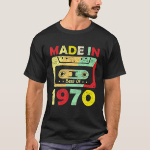 Best Of 1970 Vintage Mixtape Over 50 50 Years Old T-Shirt