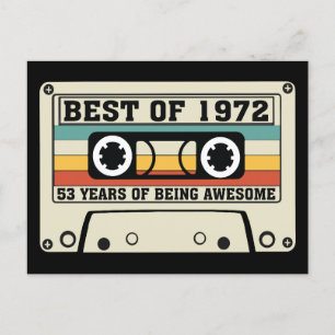 Best of 1972 53 years of being awesome holiday postcard