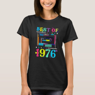 Best Of 1976 Birthday Retro Birth Year Cassette Ta T-Shirt
