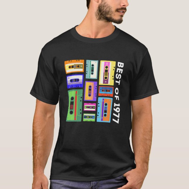 Best Of 1977 Cassette Tape 80S 90S Retro Mixtape M T-Shirt (Front)