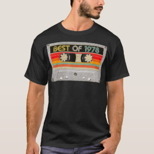 Best Of 1978 43rd Birthday Gifts Cassette Tape T-Shirt