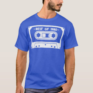 Best of 1980 Retro Cassette Tape 1980 Birthday T-Shirt