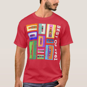 Best Of 1981 Cassette Tape Shirt 80s 90s Retro Mix