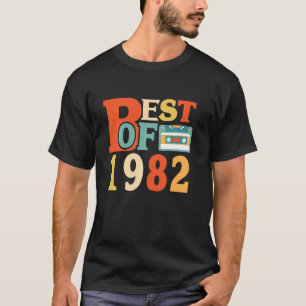 Best Of 1982 39th Birthday Cassette Tape Vintage T-Shirt