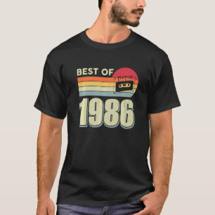 Best Of 1986 Vintage Retro Cassette Tape 36th Birt T-Shirt