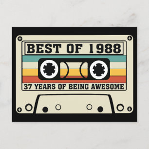 Best of 1988 37 years of being awesome  holiday postcard