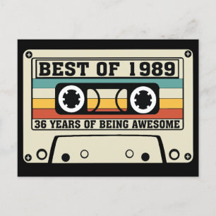 Best of 1989 36 years of being awesome holiday postcard