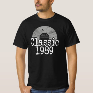 Best Of 1989 Classic Vinyl, Born In 1989 Birthday T-Shirt