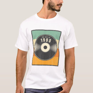 Best Of 1990 30Th Birthday Gifts Vinyl Record Vint T-Shirt