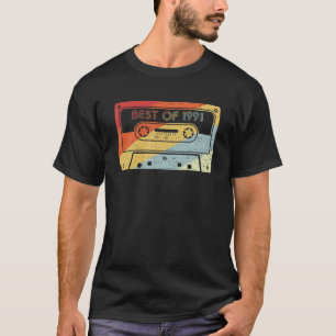 Best Of 1991 30Th Birthday Cassette Tape Vintage P T-Shirt