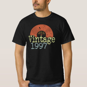 Best Of 1997 Vintage Vinyl, Born In 1997 Birthday T-Shirt