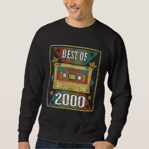 Best Of 2000 Retro Vintage Cassette Tape Classic M Sweatshirt