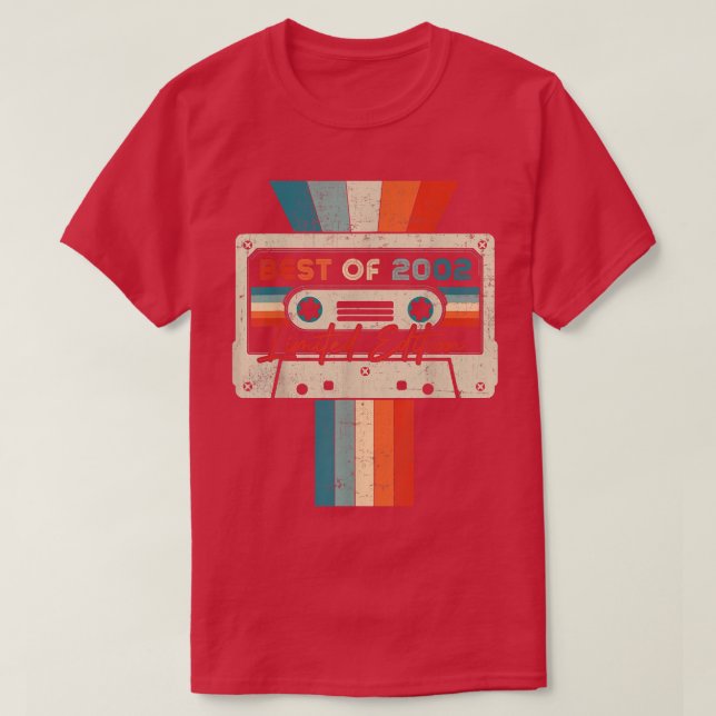 Best Of 2002 Cassette Tape 20 Birthday Gifts 20 Ye T-Shirt (Design Front)