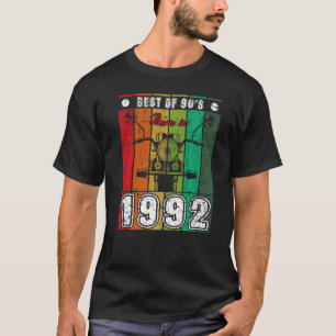 Best Of 90's Born In 1992 Classic Motorcycle Birth T-Shirt