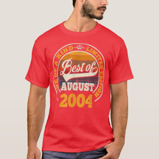 Best Of August 2004 18th Birthday Gift For 18 Year T-Shirt