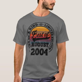 Best Of August 2004 18th Birthday Gift For 18 Year T-Shirt