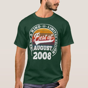 Best Of August 2008 14th Birthday Gift For 14 Year T-Shirt