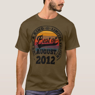 Best Of August 2012 10th Birthday Gift For 10 Year T-Shirt