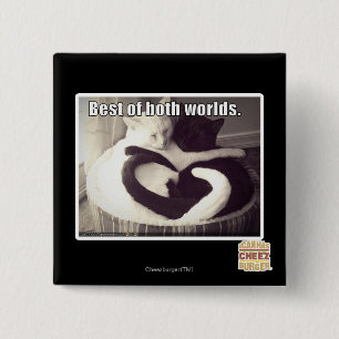 Best of both worlds. 15 cm square badge