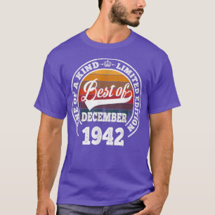 Best Of December 1942 80th Birthday Gift For 80 Ye T-Shirt