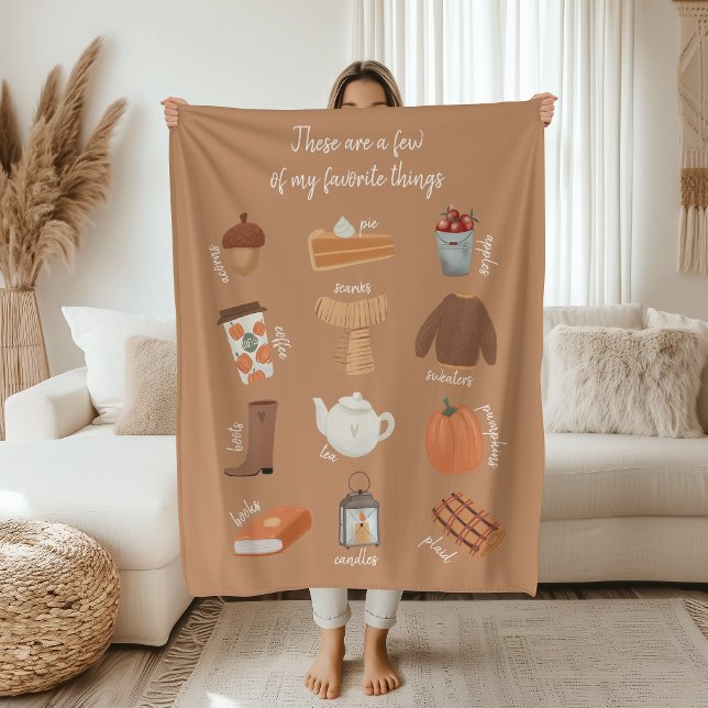 Best of Fall Few of My Favourite Things Fleece Blanket (Creator Uploaded)
