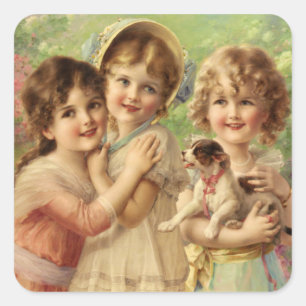 Best of Friends by Émile Vernon Square Sticker