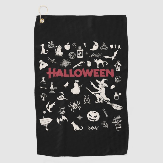 Best of Halloween Golf Towel (Front)