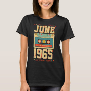 Best Of June 1965 57 Years Old Cassette Tape 57th T-Shirt