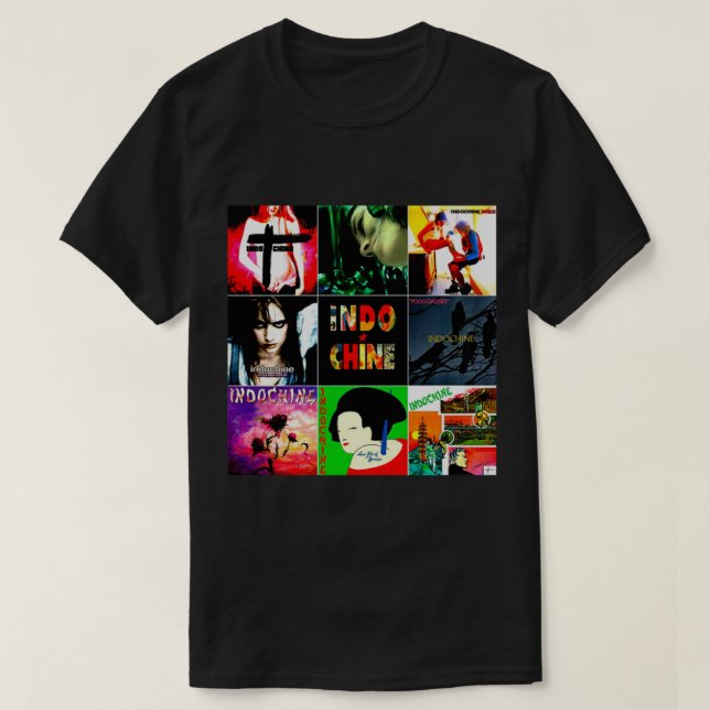 Best Of Seller Logo Music Indochine Band From Wila T-Shirt (Design Front)
