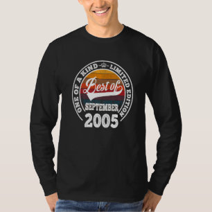 Best Of September 2005 17th Birthday For 17 Years T-Shirt