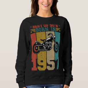 Best Of The 50's Born In 1957 Vintage Motorcycle B Sweatshirt