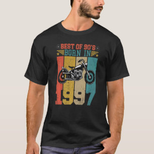 Best Of The 90's Born In 1997 Vintage Motorcycle B T-Shirt