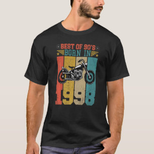 Best Of The 90's Born In 1998 Vintage Motorcycle B T-Shirt