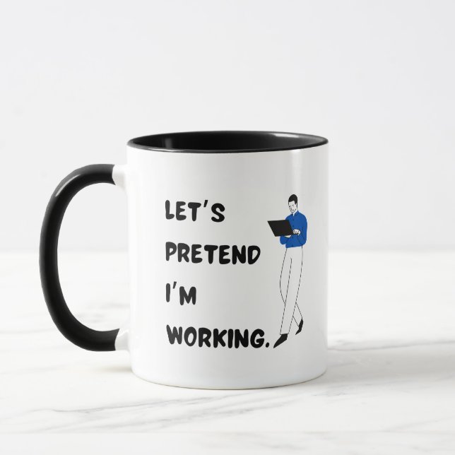 Best office gift for lazy colleagues funny quotes mug (Left)