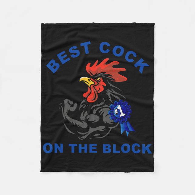 Best On The Block Chicken Apparel  Fleece Blanket (Front)