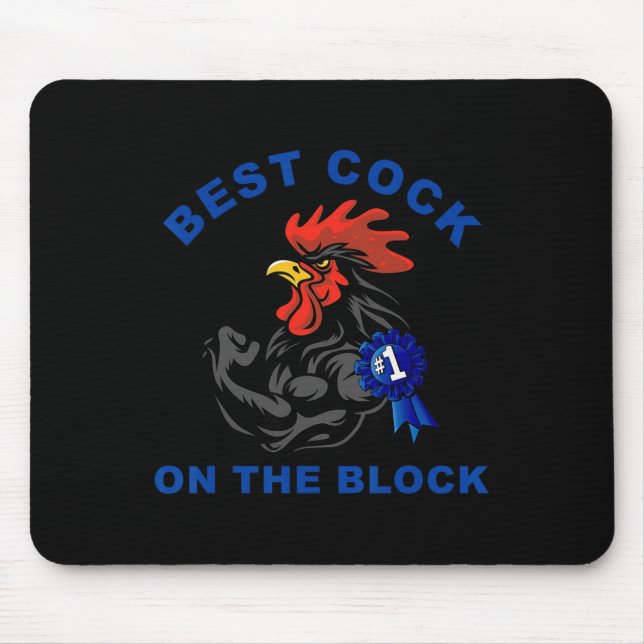 Best On The Block Chicken Apparel  Mouse Pad (Front)